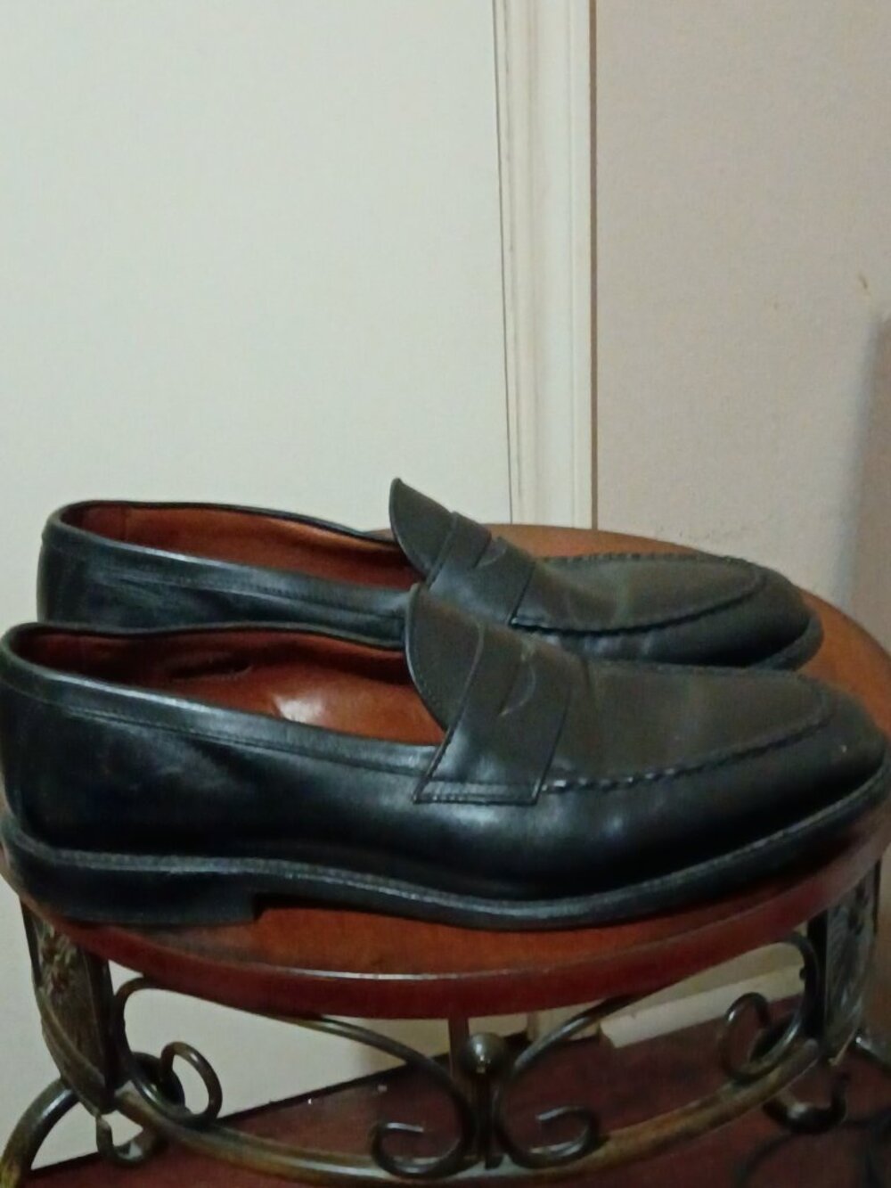 Allen Edmonds Potomac Black Leather Penny Loafers Dress Shoes Men Size 10 D USA